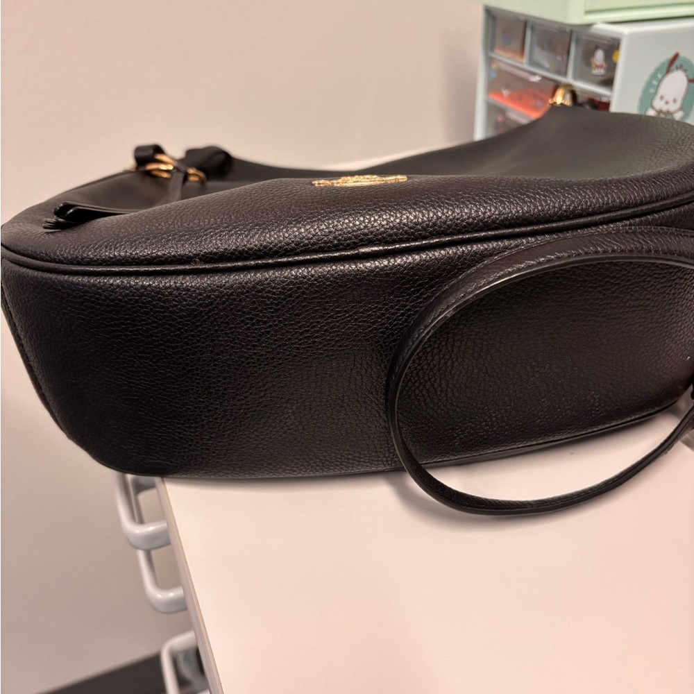 Coach Black Hobo Bag with Gold Hardware - Picture 5 of 6
